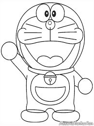 Detail Gambar Doraemon Untuk Di Warnai Nomer 4