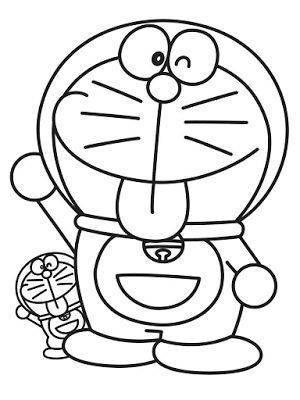 Detail Gambar Doraemon Untuk Di Warnai Nomer 5