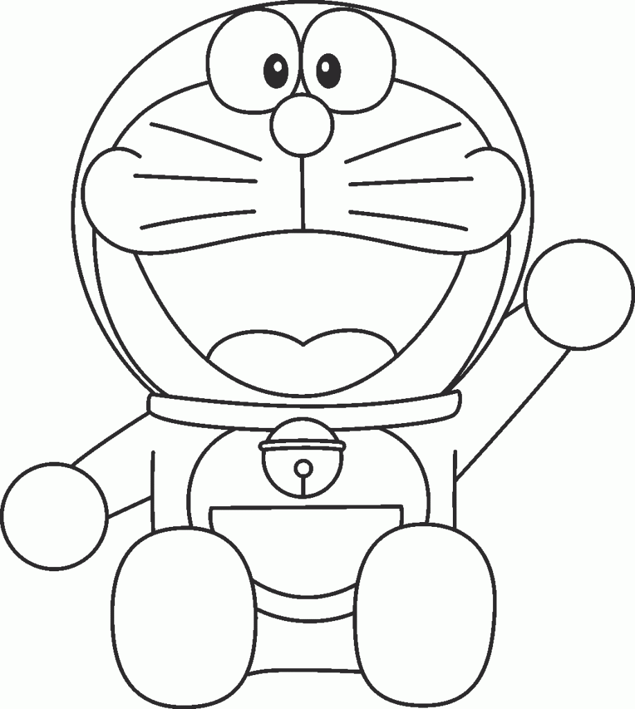 Detail Gambar Doraemon Untuk Di Warnai Nomer 6