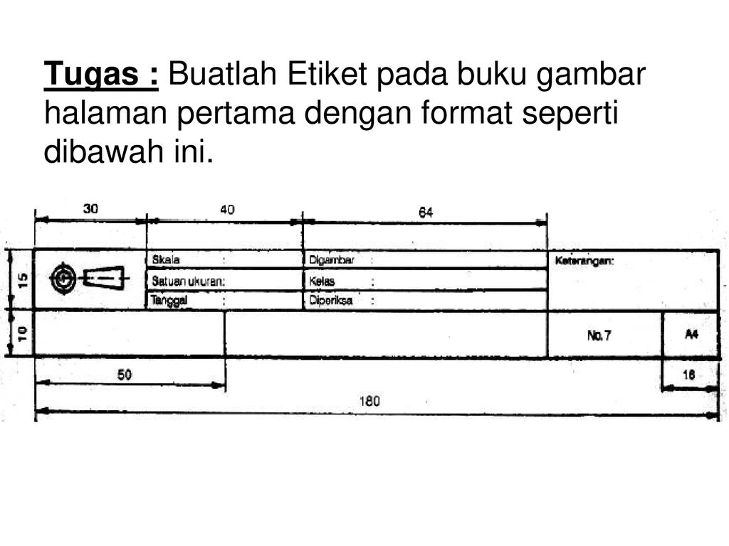 Detail Gambar Etiket Beserta Ukurannya Nomer 30