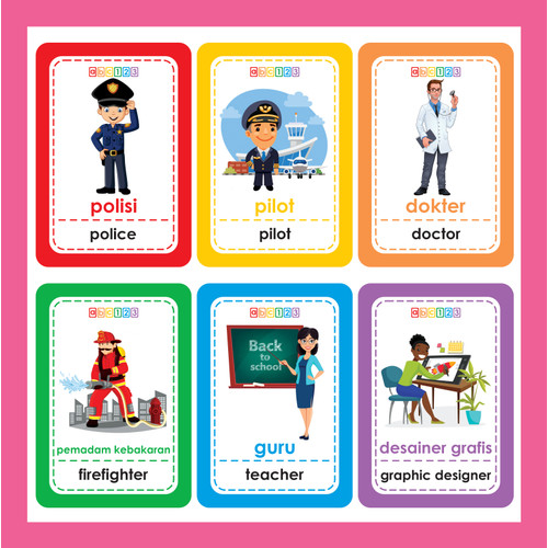 Download Gambar Flashcard Pekerjaan Untuk Anak Anak Nomer 1