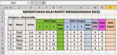 Detail Gambar Formula Untuk Menghitung Nilai Siswa Nomer 4