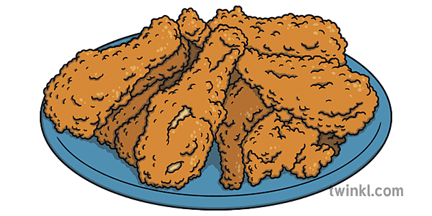 Detail Gambar Fried Chicken Di Piring Nomer 18