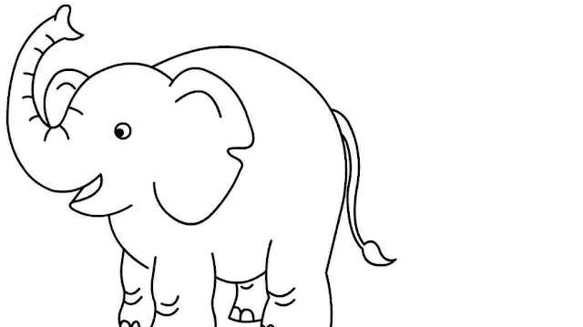 Detail Gambar Gajah Untuk Mewarna Nomer 16