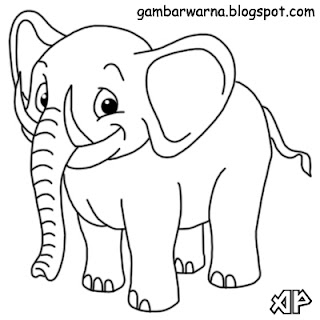 Detail Gambar Gajah Untuk Mewarna Nomer 25