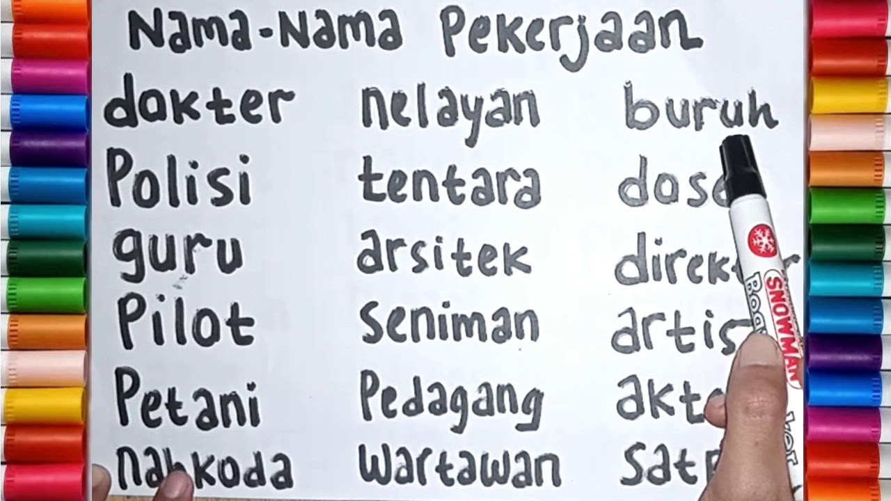 Detail Gambar Gambar Profesi Dalam Bahasa Indonesia Nomer 19