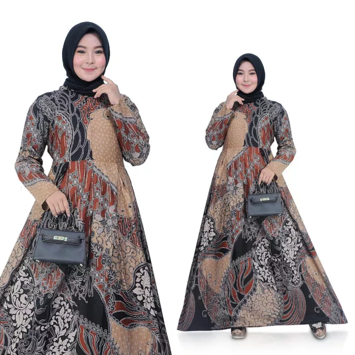 Detail Gambar Gamis Batik Untuk Pesta Nomer 17