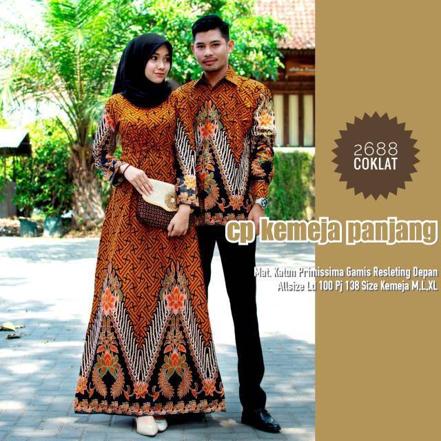 Detail Gambar Gamis Batik Untuk Pesta Nomer 28