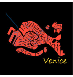Detail Venice Map Vector Nomer 3