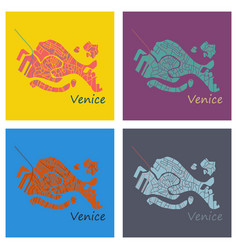 Detail Venice Map Vector Nomer 4