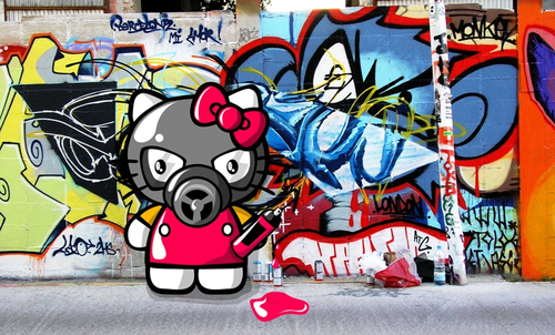 Detail Gambar Grafiti Hello Kitty Nomer 10