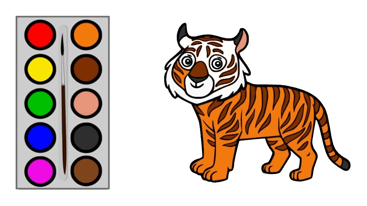 Detail Gambar Harimau Untuk Diwarnai Anak Tk Nomer 2