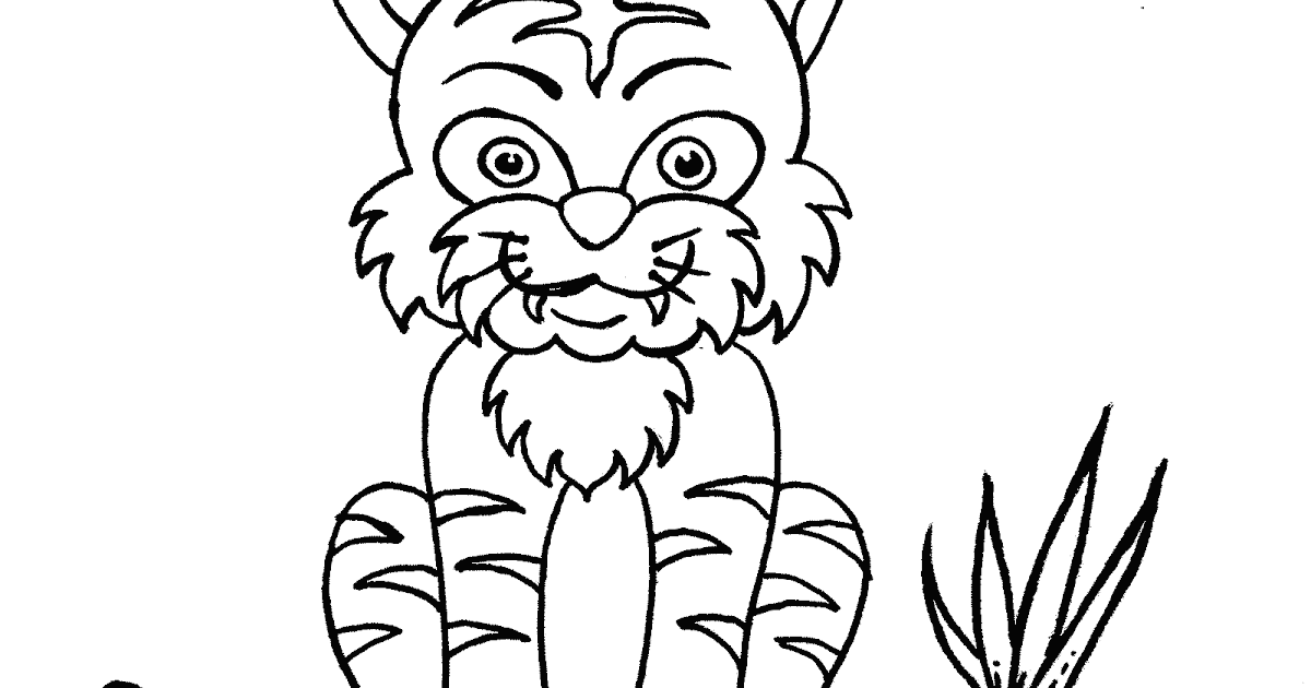 Detail Gambar Harimau Untuk Diwarnai Anak Tk Nomer 7