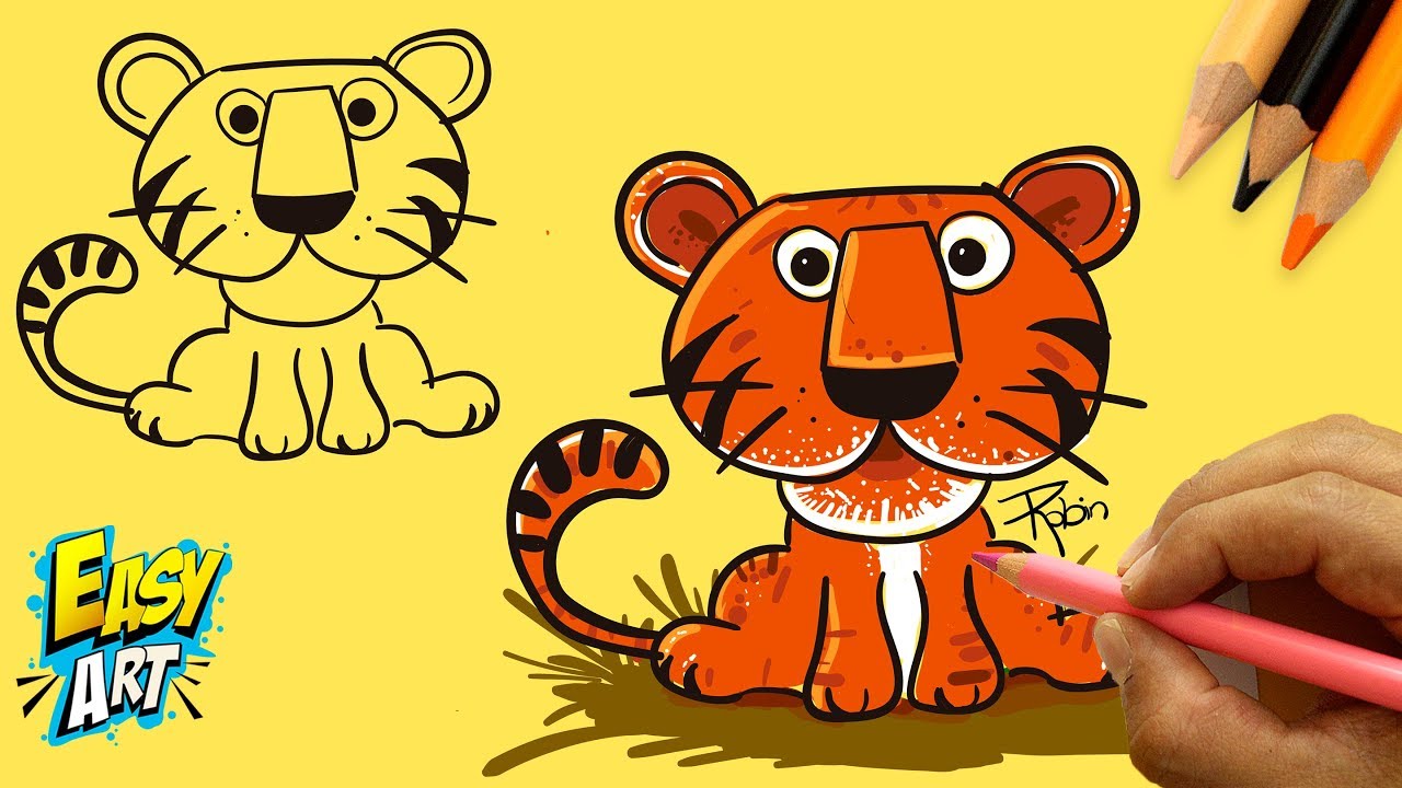 Detail Gambar Harimau Untuk Diwarnai Anak Tk Nomer 6