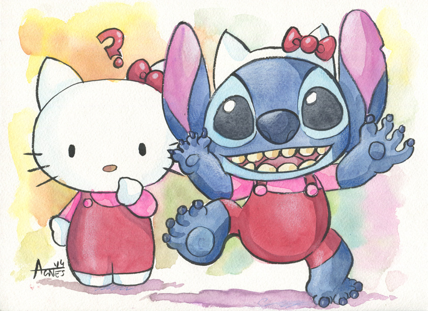 Detail Gambar Hello Kitty Gambar Stitch Nomer 2