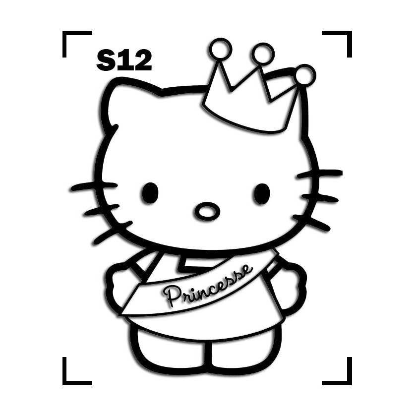 Detail Gambar Hello Kitty Hitam Putih Nomer 7
