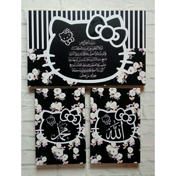 Detail Gambar Hello Kitty Hitam Putih Nomer 27