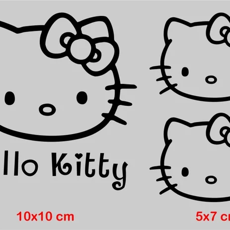 Detail Gambar Hello Kitty Hitam Putih Nomer 29