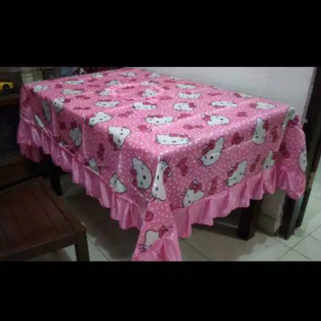 Detail Gambar Hello Kitty Kain Flanel Taplak Meja Nomer 41