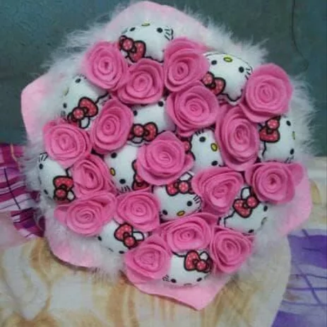 Detail Gambar Hello Kitty Pegang Bunga Nomer 15