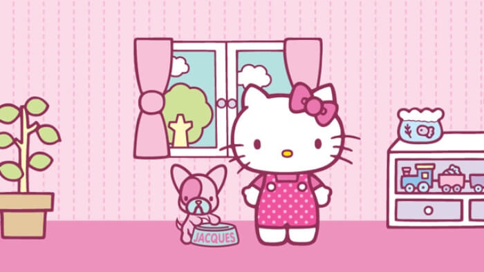 Detail Gambar Hello Kitty Pegang Bunga Nomer 18