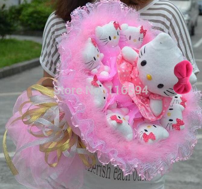 Detail Gambar Hello Kitty Pegang Bunga Nomer 31