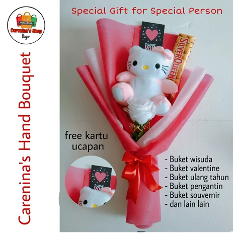 Detail Gambar Hello Kitty Pegang Bunga Nomer 32