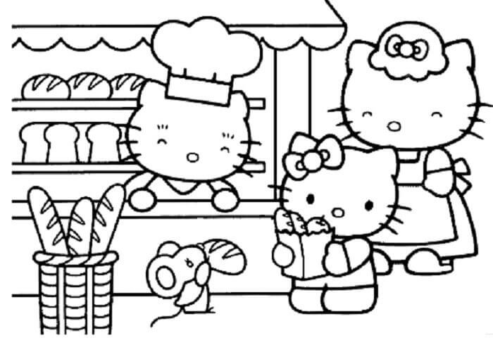 Detail Gambar Hello Kitty Sketsa Nomer 11