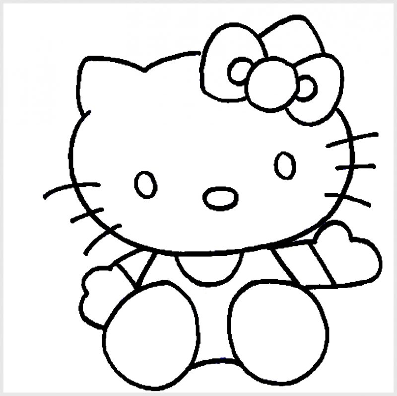 Detail Gambar Hello Kitty Sketsa Nomer 2