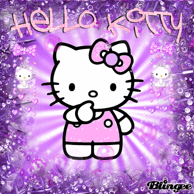 Gambar Hello Kitty Ungu - KibrisPDR