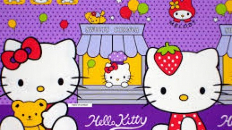 Detail Gambar Hello Kitty Ungu Nomer 31