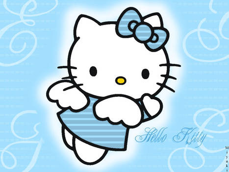 Detail Gambar Hello Kitty Warna Biru Nomer 8