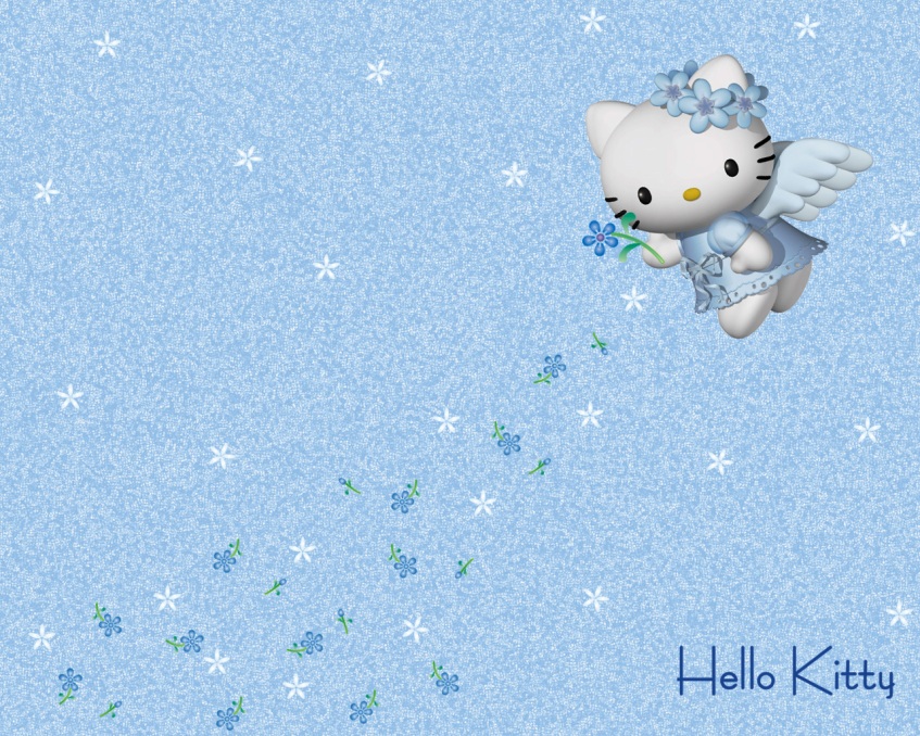 Detail Gambar Hello Kitty Warna Biru Nomer 10