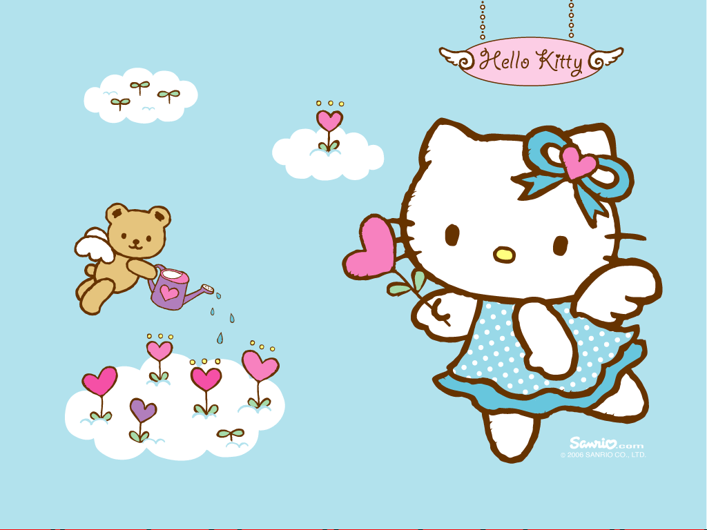 Download Gambar Hello Kitty Warna Biru Nomer 2