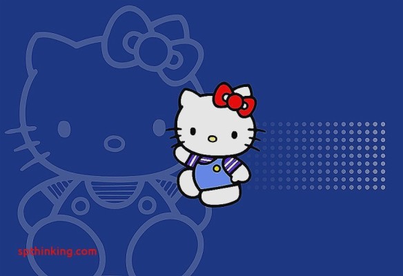 Detail Gambar Hello Kitty Warna Biru Nomer 3