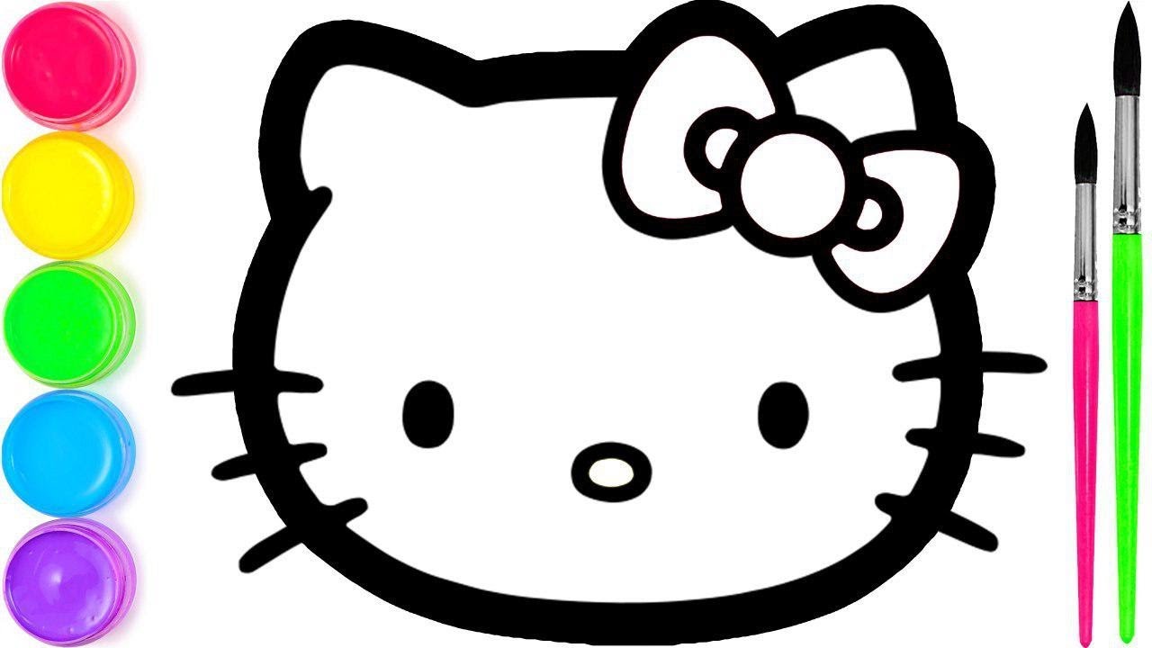 Detail Gambar Hello Kitty Warna Hitam Putih Nomer 18