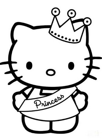 Gambar Hello Kitty Warna Hitam Putih - 39+ Koleksi Gambar