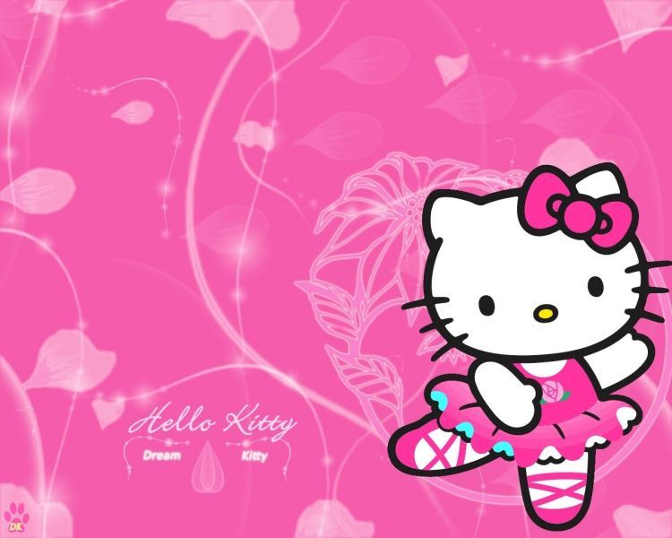 Detail Gambar Hello Kitty Warna Pink Nomer 11