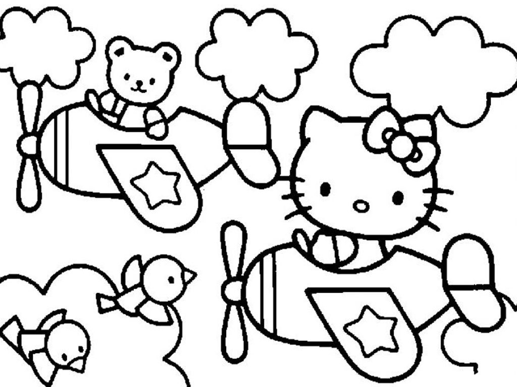 Detail Gambar Hello Kitty Yang Belum Diwarnai Nomer 22