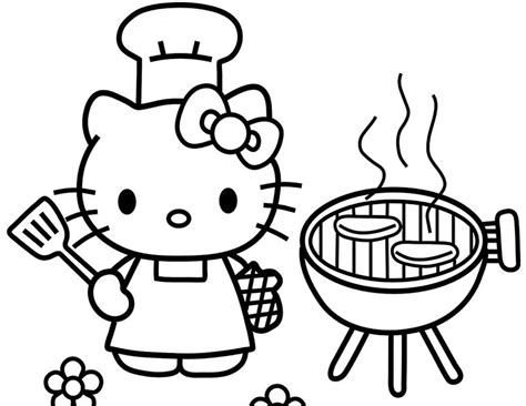 Detail Gambar Hello Kitty Yang Belum Diwarnai Nomer 24