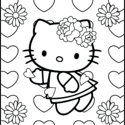 Detail Gambar Hello Kitty Yang Belum Diwarnai Nomer 42