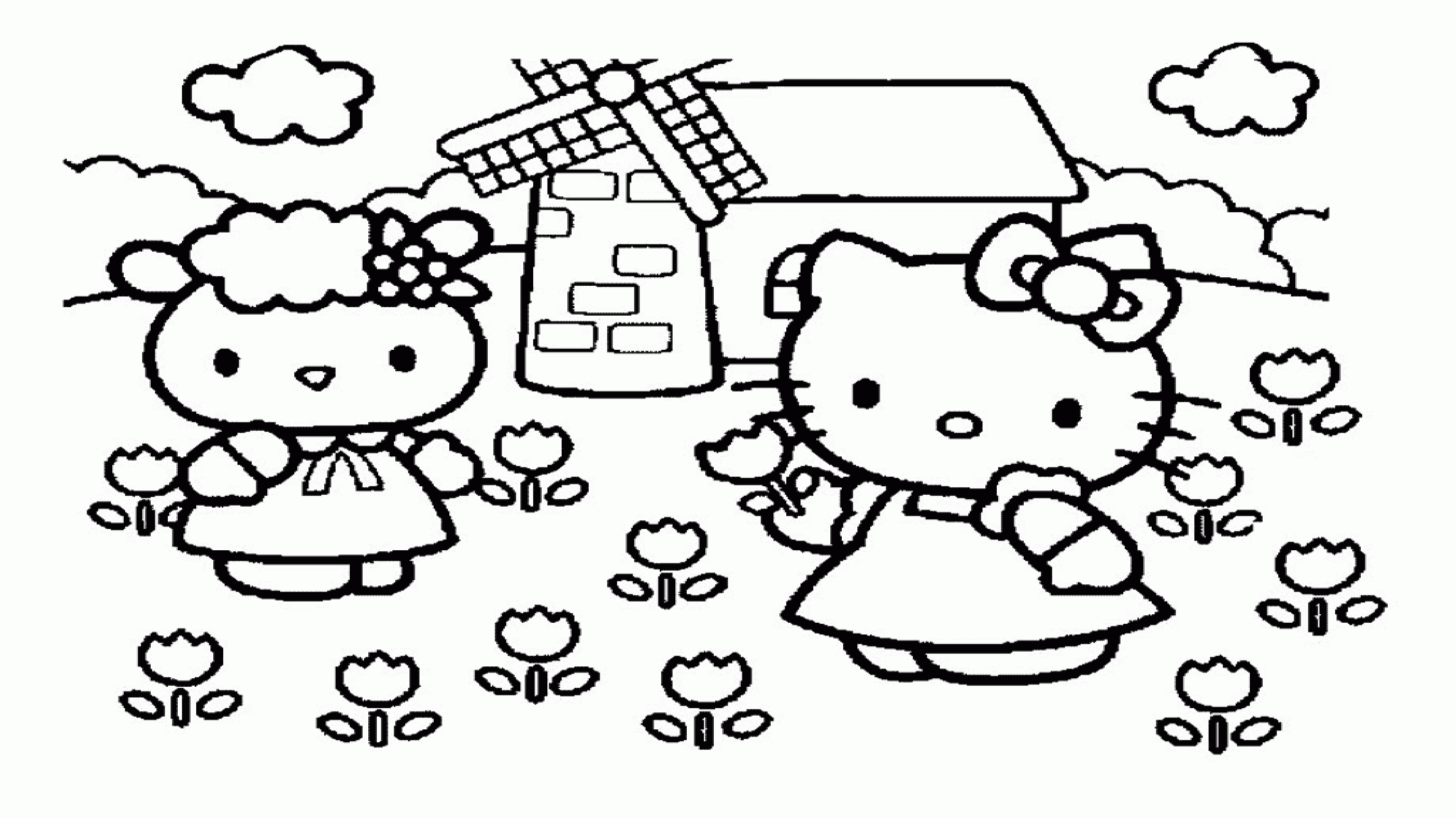 Detail Gambar Hitam Putih Hello Kitty Nomer 4