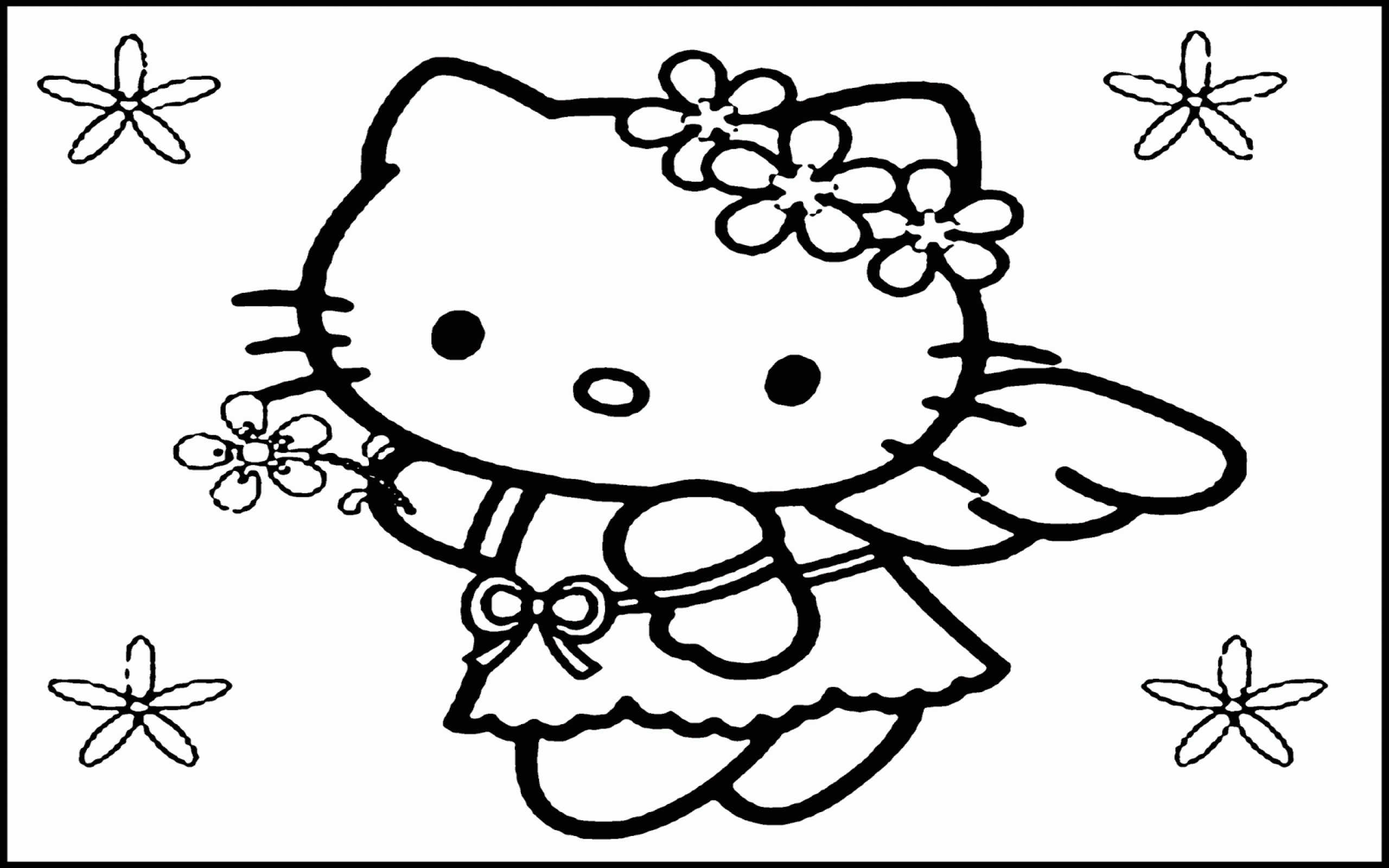 Detail Gambar Hitam Putih Hello Kitty Nomer 10