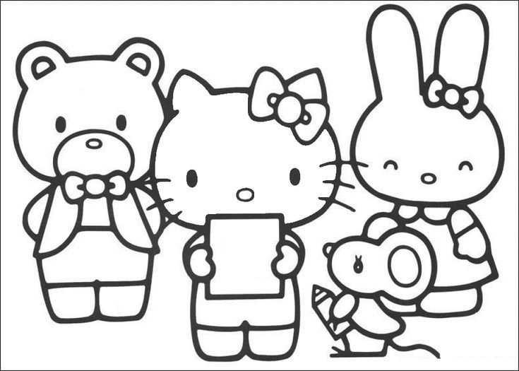 Detail Gambar Hitam Putih Hello Kitty Nomer 2