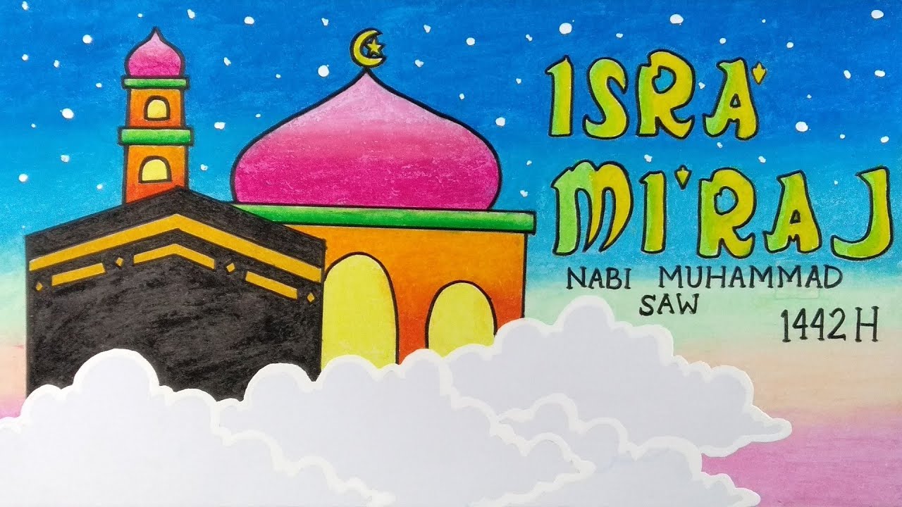 Detail Gambar Islami Untuk Lomba Mewarnai Isro Miroj Nomer 2