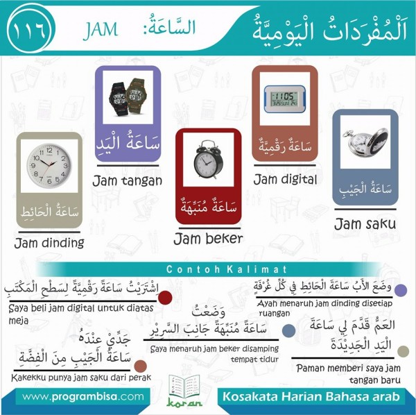 Detail Gambar Jam Beserta Bahasa Arabnya Nomer 17