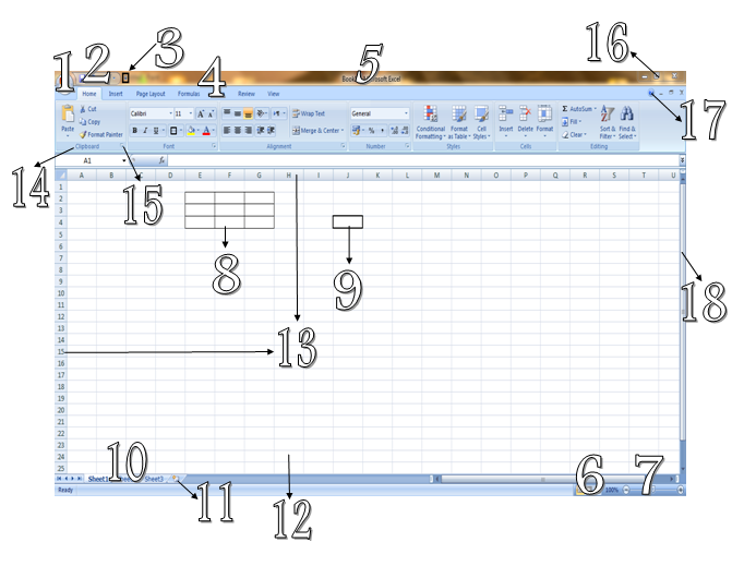 Gambar Jendela Utama Ms Excel 2007 - KibrisPDR