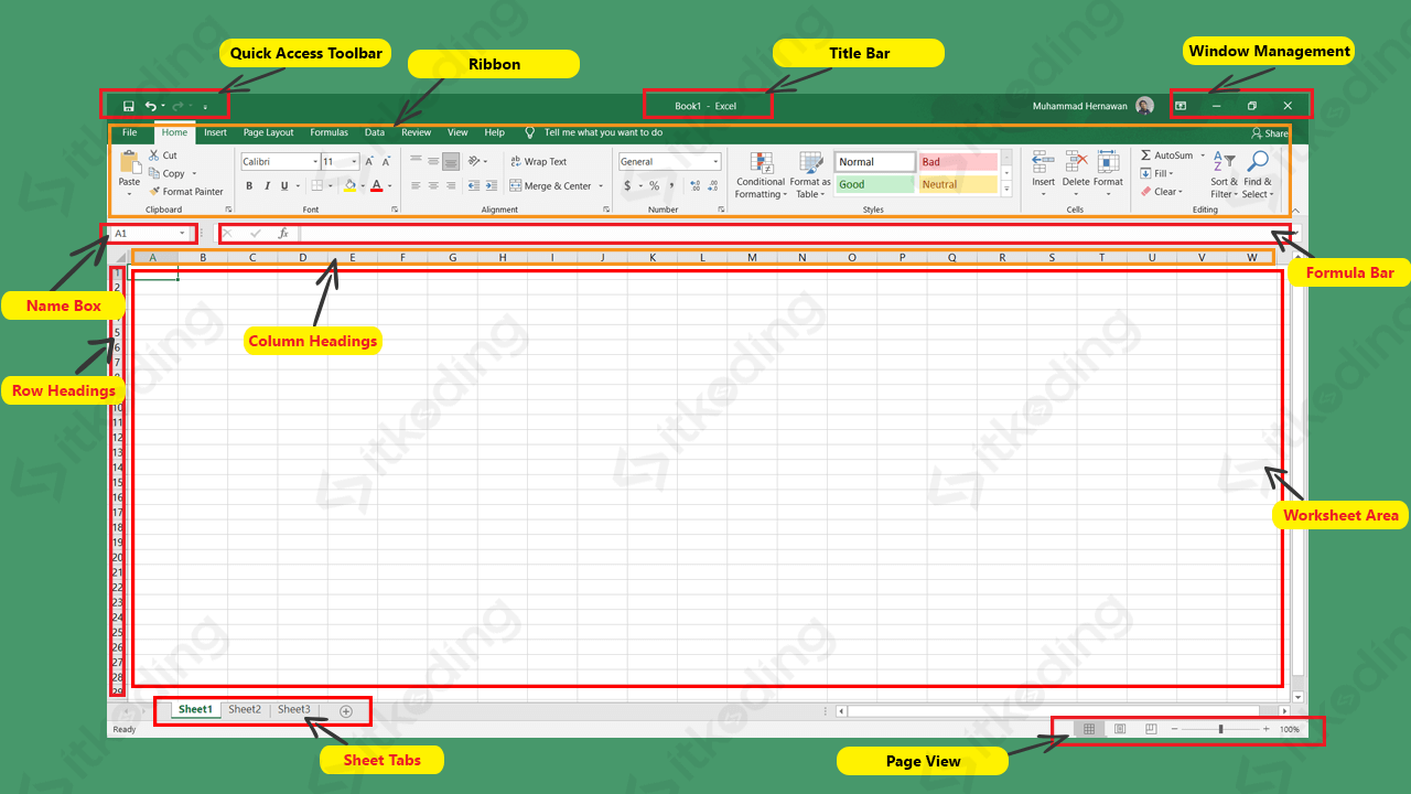 Detail Gambar Jendela Utama Ms Excel 2007 Nomer 16