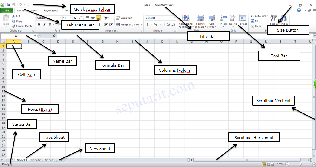 Detail Gambar Jendela Utama Ms Excel 2007 Nomer 4