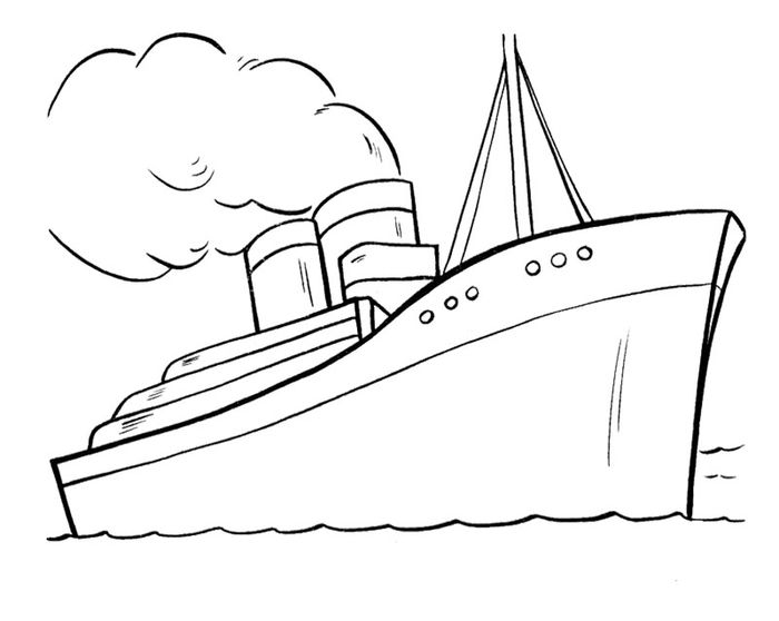 Detail Gambar Kapal Putih Untuk Diwarnai Nomer 10